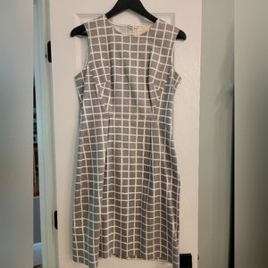 Kate Spade Gray & White Dress Sz 10